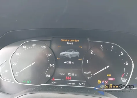 2021 BMW 330I из США, поврежденный, VIN 3MW5R1J05M8B81248